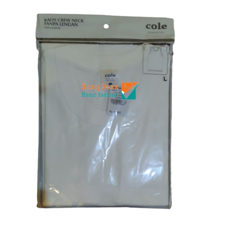 BLA309 KAOS DALAM PRIA TANPA LENGAN COLE
