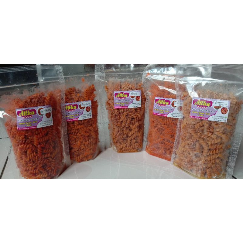 

makaroni spiral 200g bumbu basah kemasan pouch