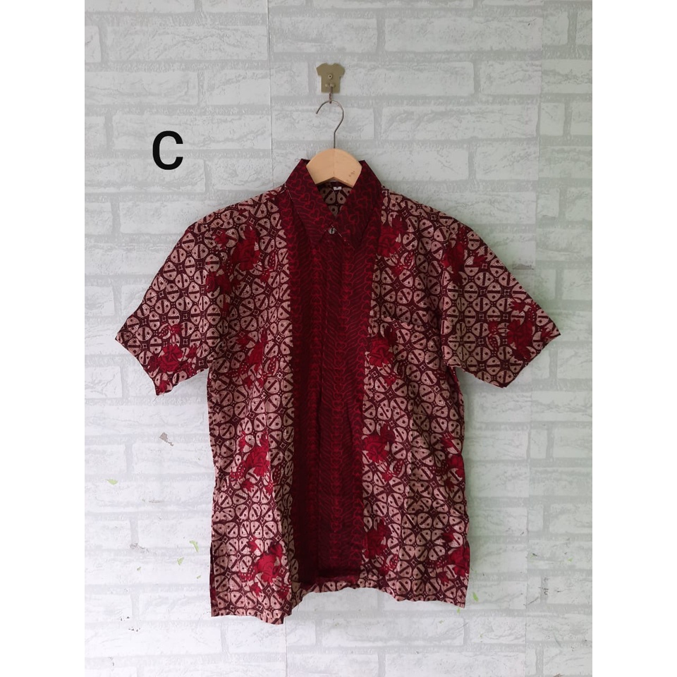 kemeja hem batik pria size M L XL XXL XXXL 5L