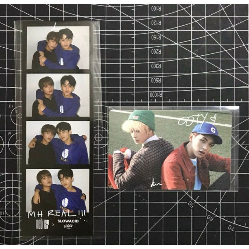 CEK DESC TAKE ALL/BUNDLE MARKHYUCK PC PHOTOCARD STICKER PHOTOSTRIP MARK HAECHAN SLOWACID HOODIE MFAL