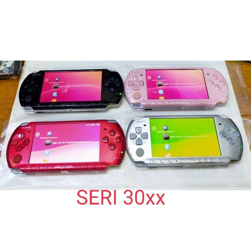 PSP SONY 30xx/20xx/10xx + MC 32GB Full 40 Game Second Jepang