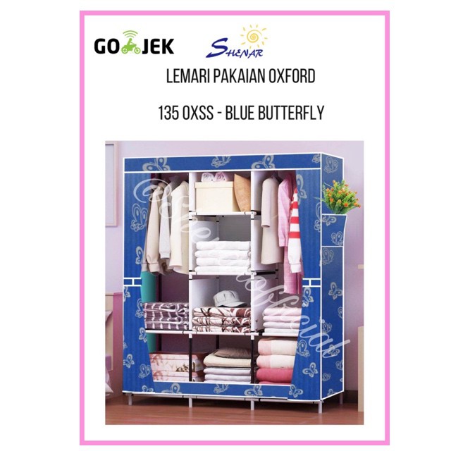 SHENAR , LEMARI JUMBO 3 SISI 3D MOTIF RAK BAJU SERBAGUNA DAN MULTIFUNGSI UNIK LACI PARABOT BAYI ANAK DEWASA TEMPAT PENYIMPAN SANDAL SEPATU - 135 OXX