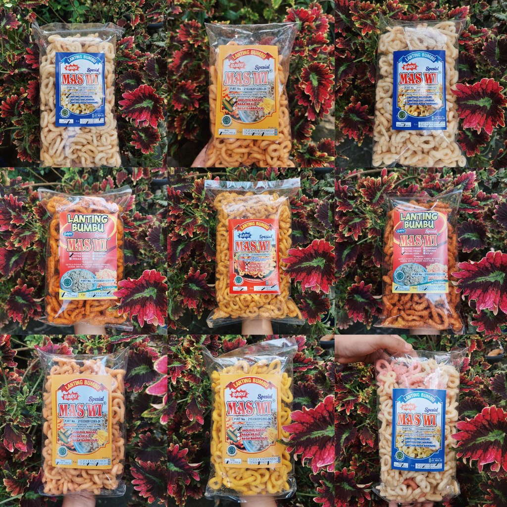 

(Termurah) Lanting Bumbu Kebumen Mas Wi Rasa Bawang Pedas manis Keju Jagung Pedas Asin dan Pedas Extra Free Bubble Wrap