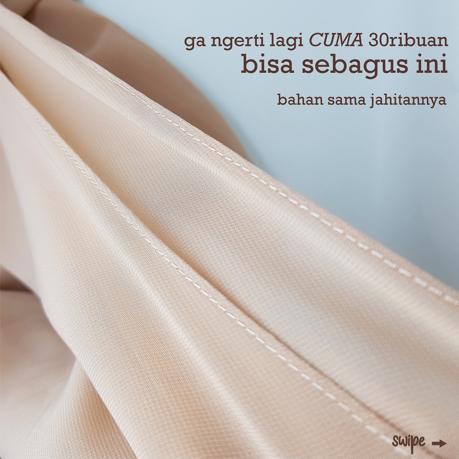 SALE Hijab Khimar livia alifa 2 layer oval / Jilbab 2 layer-1