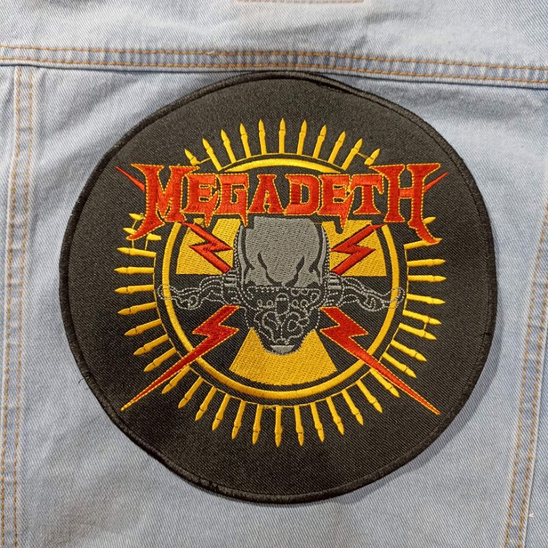 BACKPATCH BORDIR MEGADEATH BIG SIZE TERMURAH