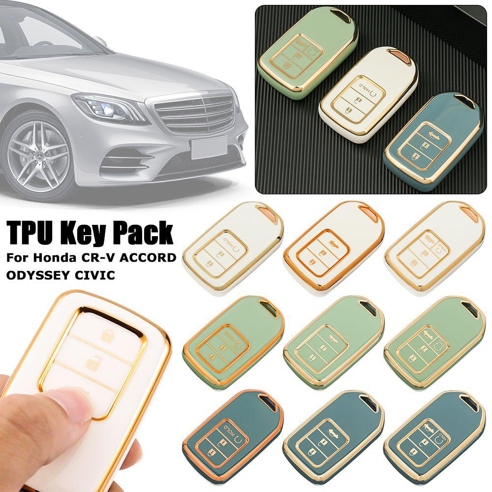 Populer Case Kunci Mobil Multicolour Hias Aksesoris Mobil Keychain Aksesoris Klip Ring Keychain Untuk Untuk Honda CR-V ACCORD ODYSSEY CIVIC