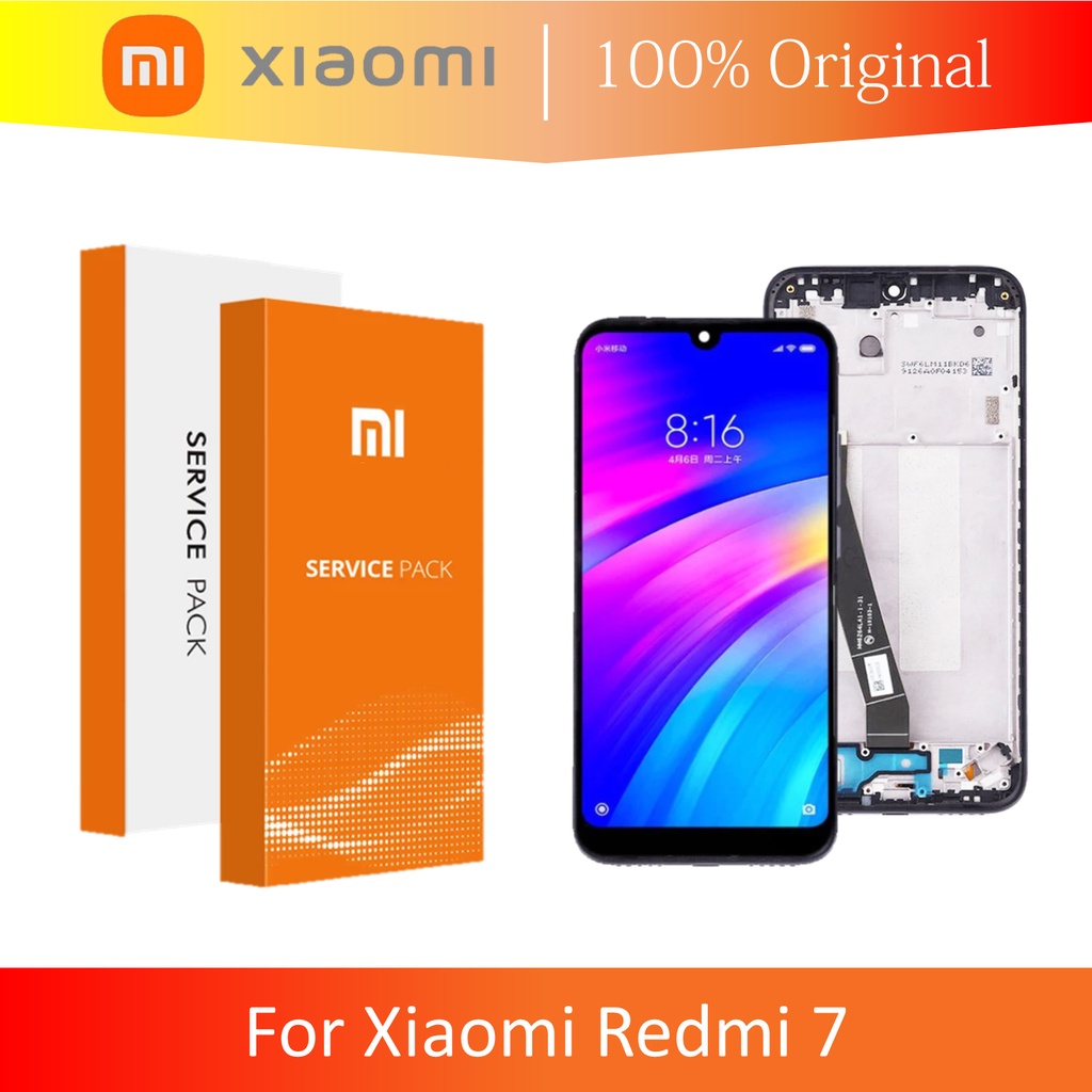 (ORIGINAL 100% XIAOMI) LCD + FRAME XIAOMI REDMI 7