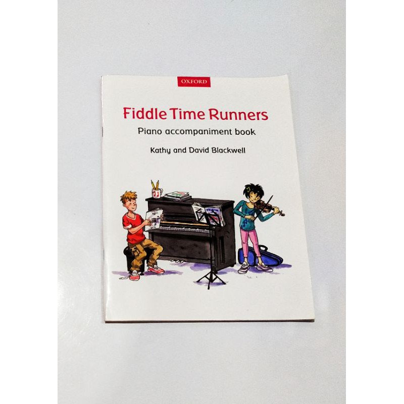 Piano accompaniment book for Fiddle Time Runners by Kathy David Blackwell