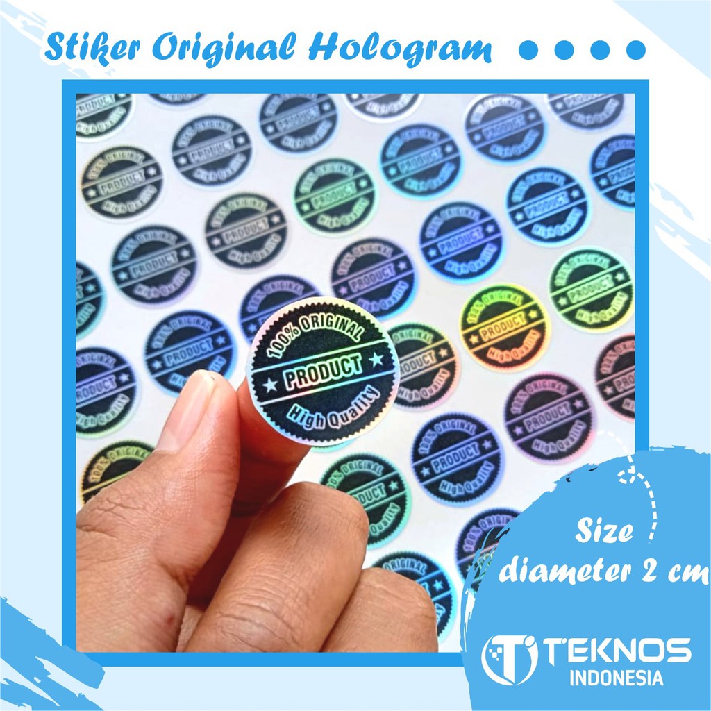 

[50 PCS] STIKER HOLOGRAM ORIGINAL BULAT TERMURAH