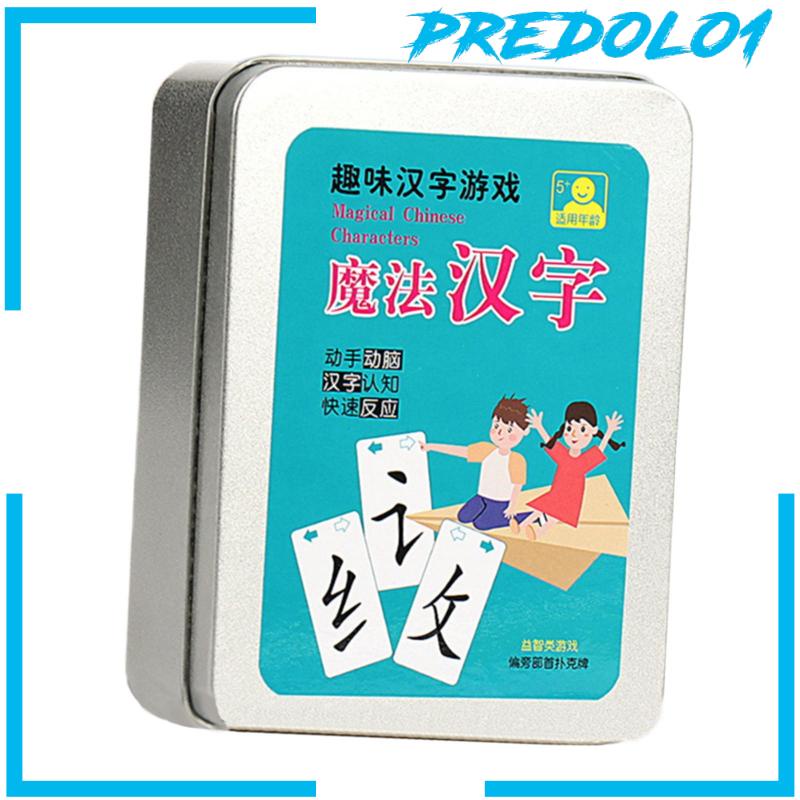 (Predolo1) 120pcs / Set Kartu Flash Card Belajar Bahasa Mandarin Untuk Pemula