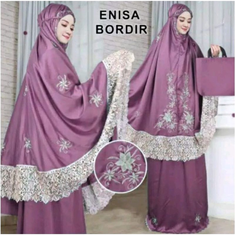 Mukena dewasa enisa renda bordir