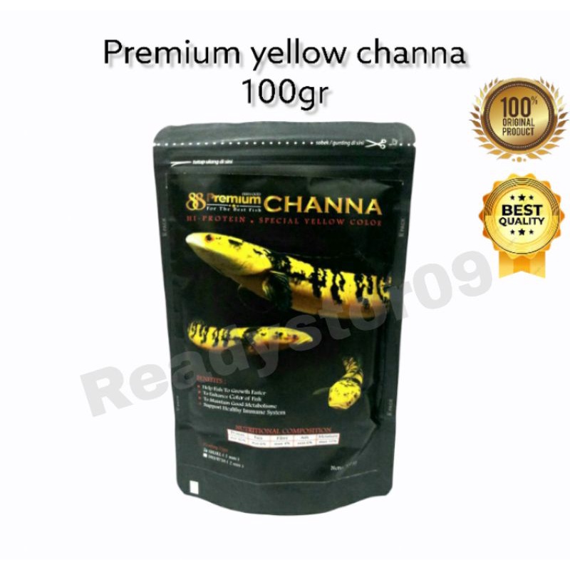 Pelet Premium Yellow Channa 100g Pellet Predator Chana