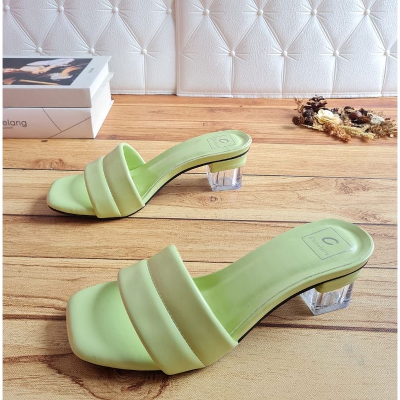 ABBUSHOES Aj 28 sendal hak kaca kokop lis alexa 5cm