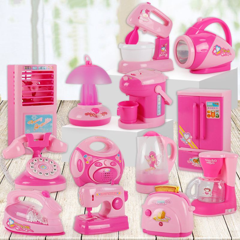 Mary Anak Kid Boy Girl Mini Kitchen Alat Listrik Elektrik Besi Mainan Set Du