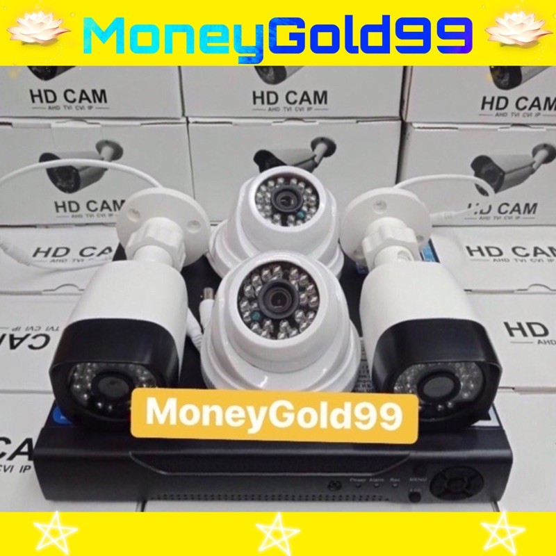 PAKET CCTV 4CHENNEL 4 KAMERA 5MP FULL HD 1080P