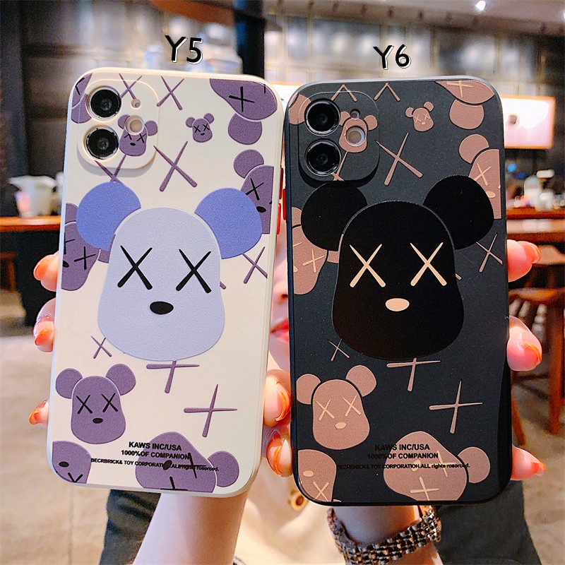 Casing Vivo Case V20 Se Pro V21 Y97 Y95 Y93 Y91 Y93S Y73S Y70S Y19 Y17 Y15 Y12 Y85 Y83 Y72 Y71 Y50 Y30 Y20 Y20S Y20i Y51 2020 India Phone Case Fashion Graffiti Violent Bear Shockproof Silicone Soft Protective Cover-1