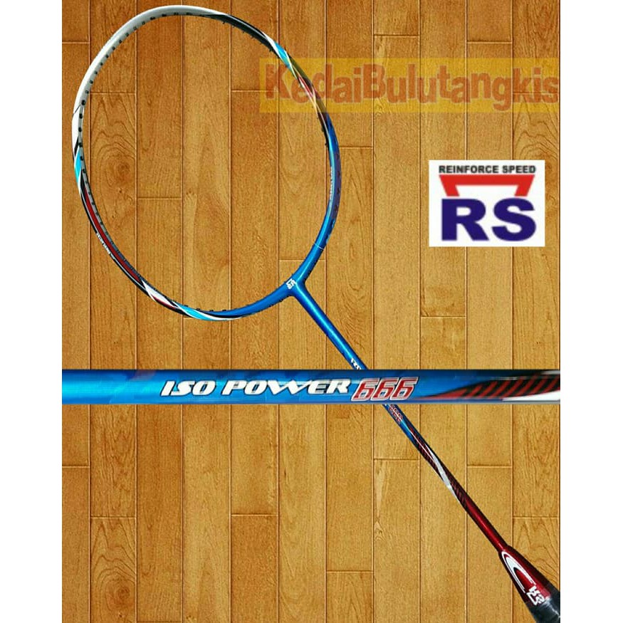 berkualitas RAKET RS ISO POWER 666 ( BONUS LENGKAP )