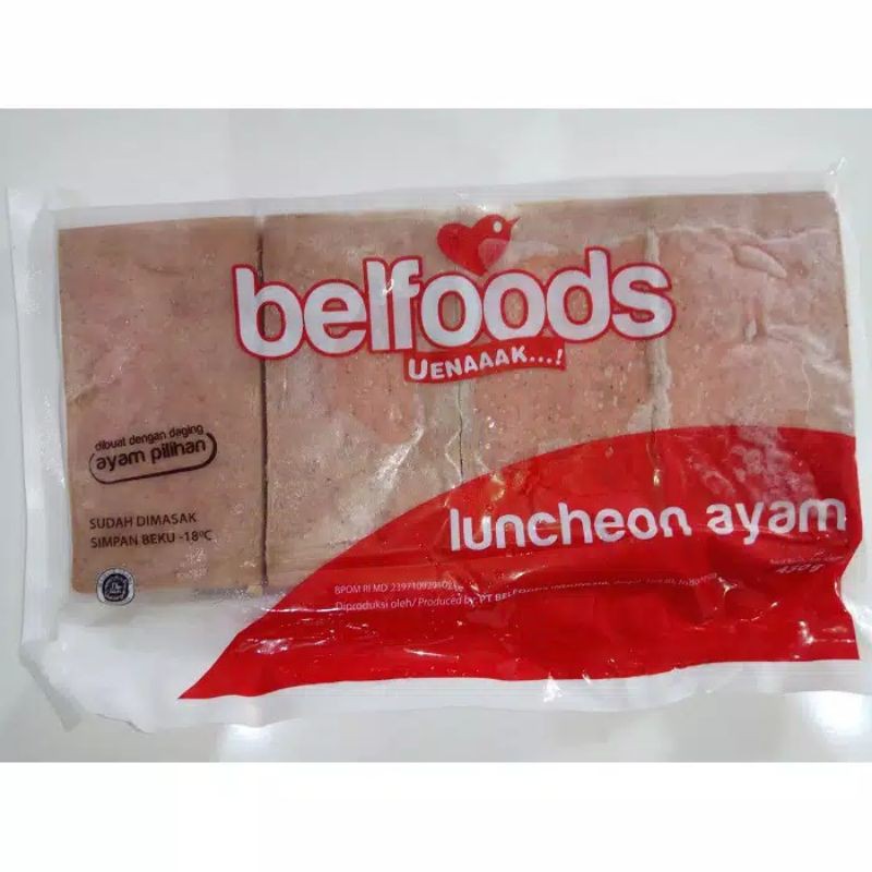 

BELFOODS LUNCHEON AYAM KORNET 450GR FROZEN FOOD SURABAYA