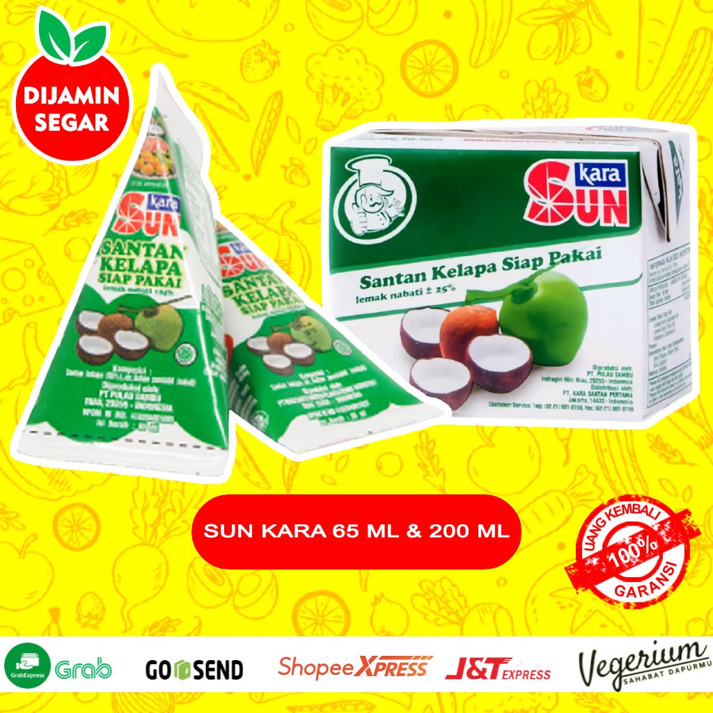 

Santan Kelapa Siap Saji Sun Kara Bumbu Instan Penyedap Rasa 65ml Dan 200ml