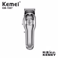 kemei km-1987 all metal hair clipper wireless hair trimmer