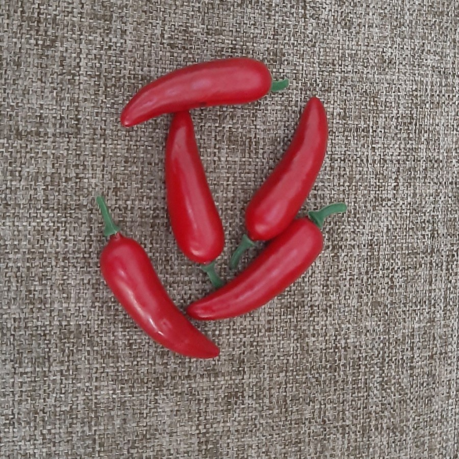 cabe hias cabai paslu buatan hiasan meja pajangan chili pepper cengek lombok artificial