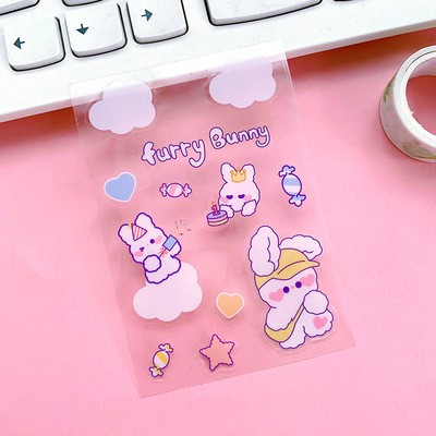 [MEOWMI] Sticker Aesthetic Bujo Bear Bunny STK0021-bunny travel