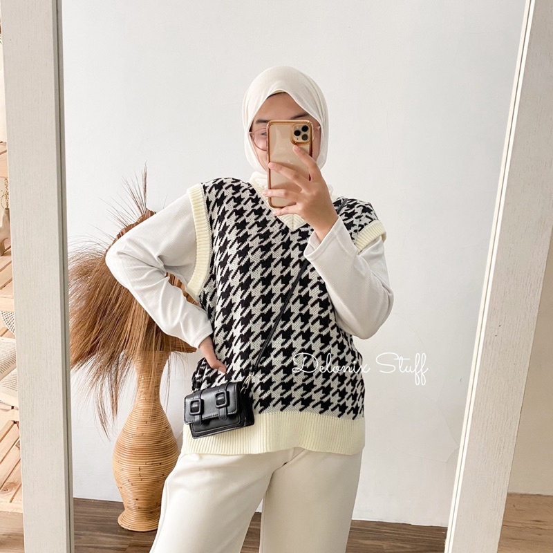 DELONIX | Houndstooth vest zara