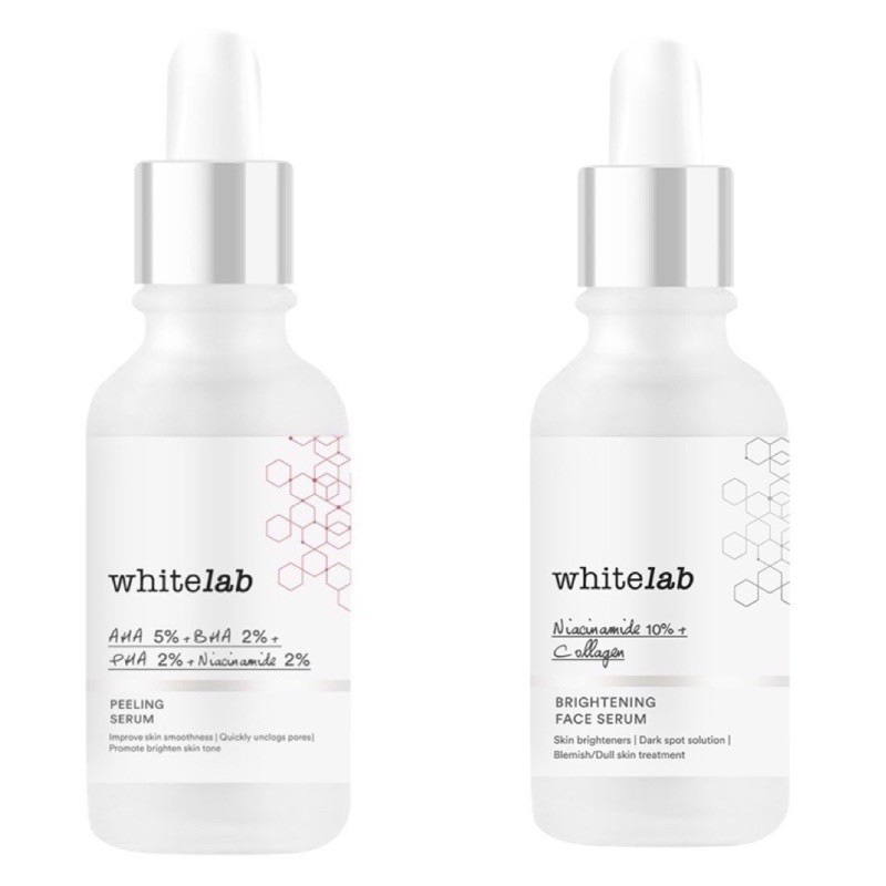 Whitelab Brightening Face Serum + AHA BHA Serum