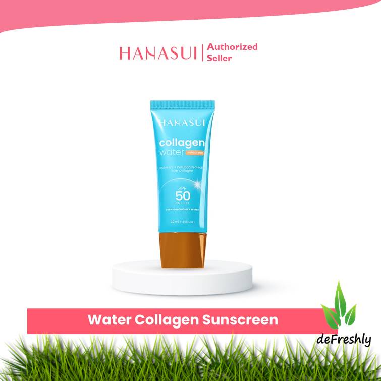 HANASUI Collagen Water Sunscreen SPF50 PA+++ 30ml - Sun screen Perlindungan Sinar UV Original BPOM