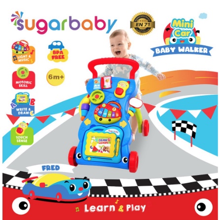 Sugar Baby Mini Car Push Walker (Baby Walker)