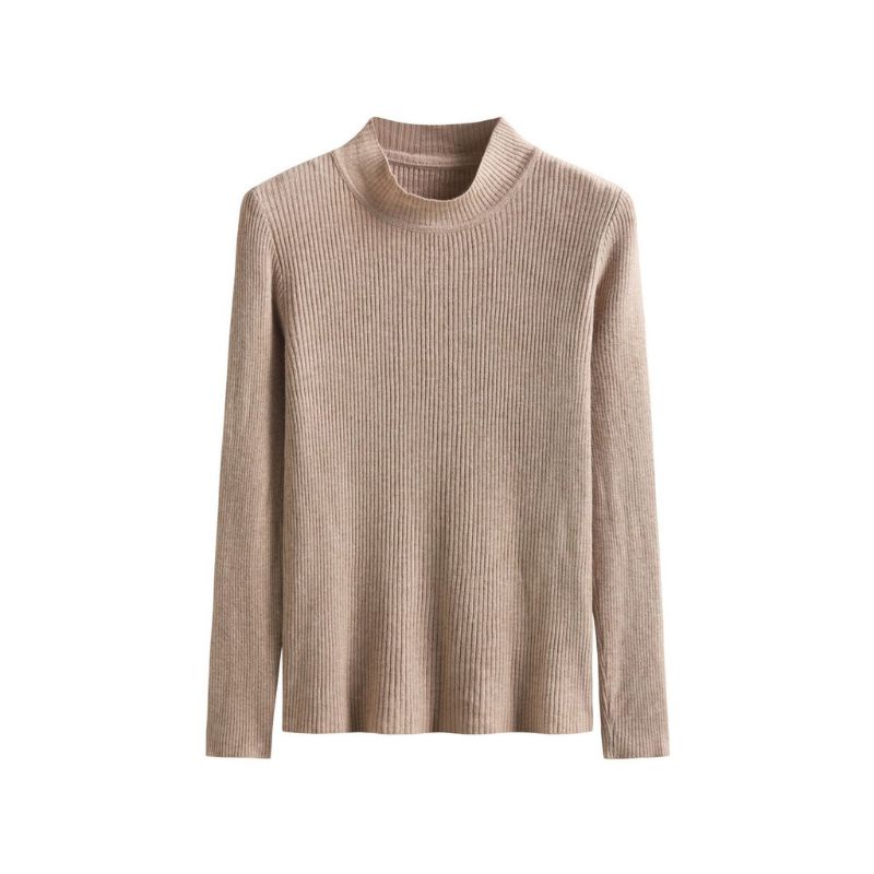 Sweater Blouse wanita Sweater Turtleneck Cotton