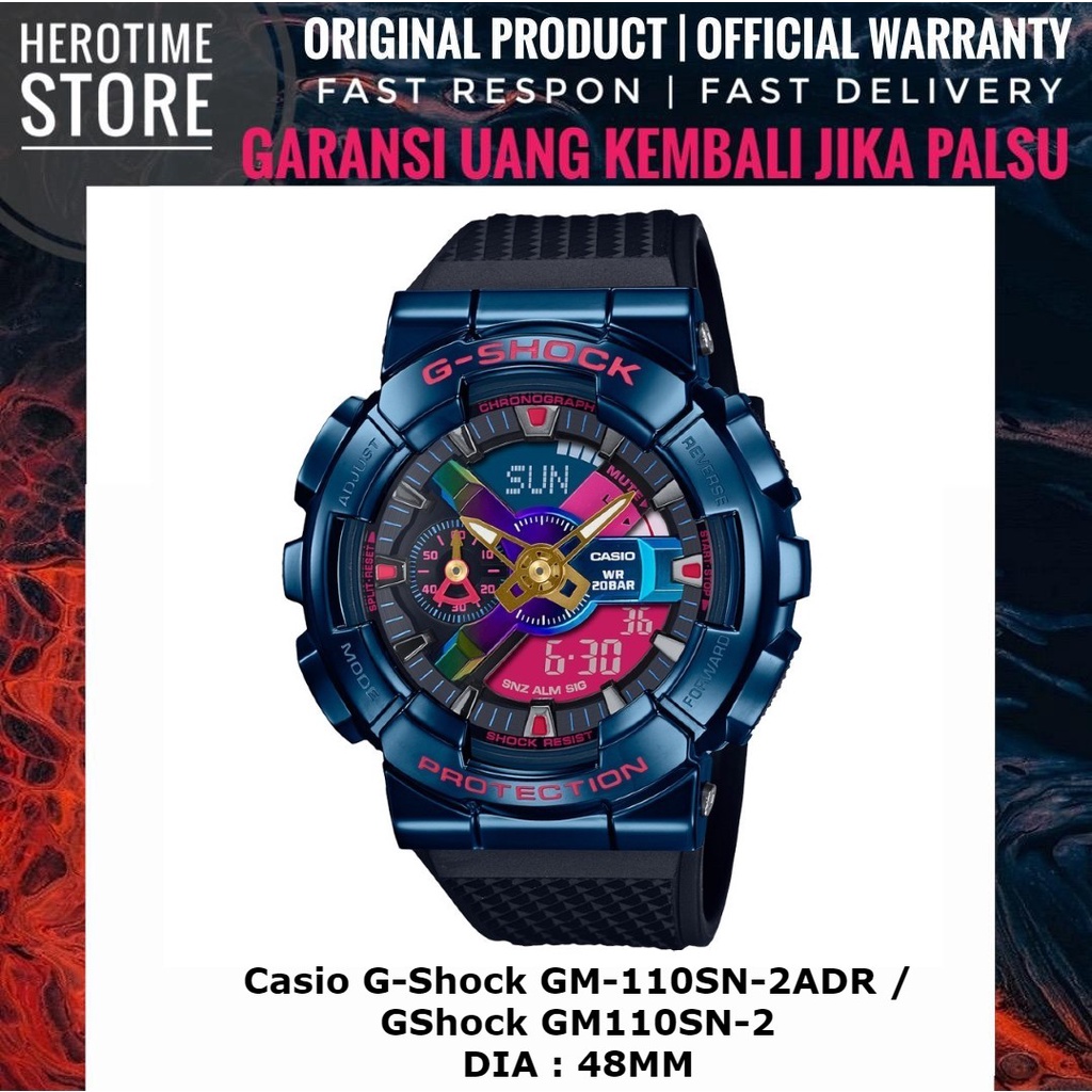 Casio G-Shock GM-110SN-2ADR / GShock GM110SN-2 Jam Tangan Analog Pria Garansi Resmi ORIGINAL