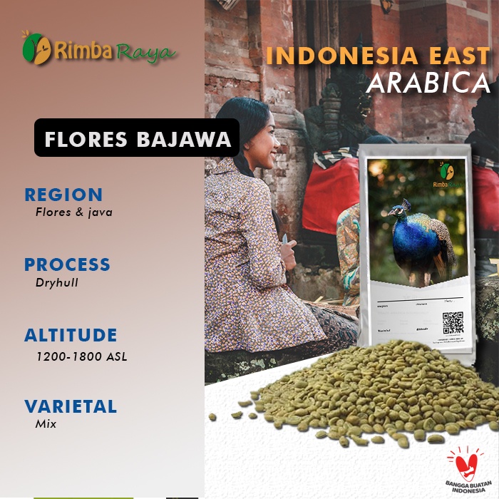 

Green bean Biji Kopi Mentah Arabika Flores Komercial Grade