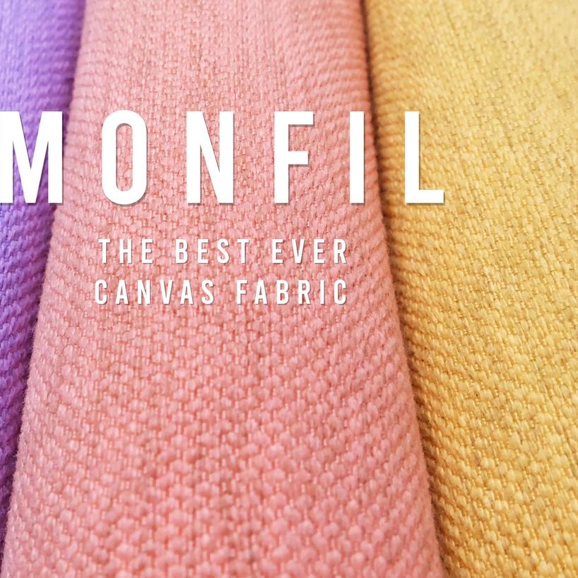 ➵ MONFIL : BAHAN MEBEL HIKARON - KAIN SOFA CANVAS POLOS - BAHAN TAS/SOFA/BEANBAG/SARUNG BANTAL/KURSI
