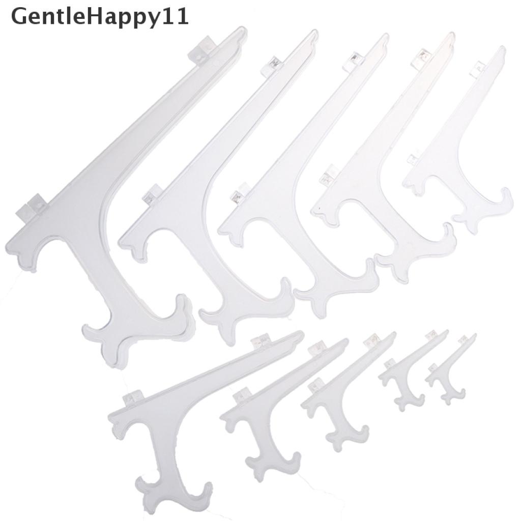 Gentlehappy Plastik Bening Easels Atau Stand Plate Holder Pajangan Gambar Atau Lainnya ID