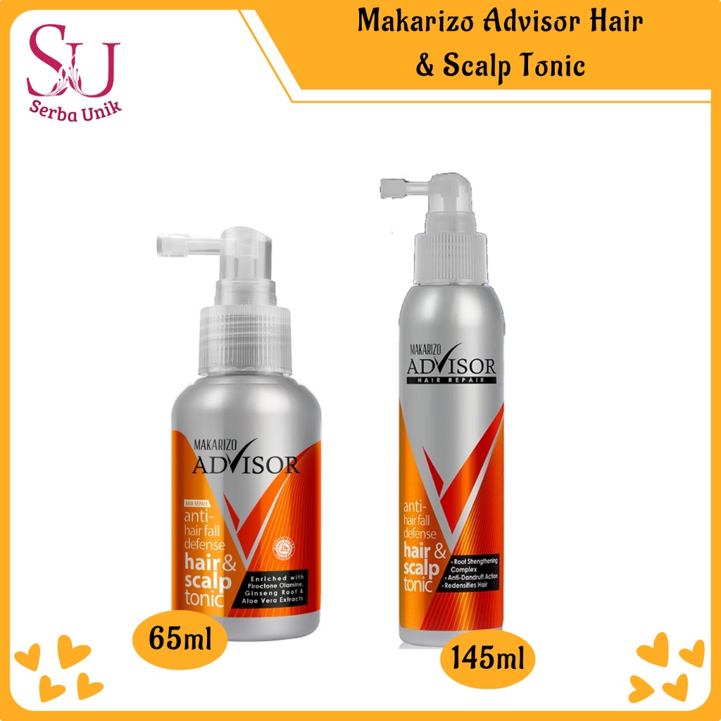 Makarizo Advisor Anti Hair Fall Defense Hair & Scalp Tonic 65ml & 145ml
