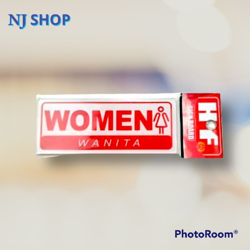 

[Sign Board] - "WOMEN" BAHAN AKRILIK
