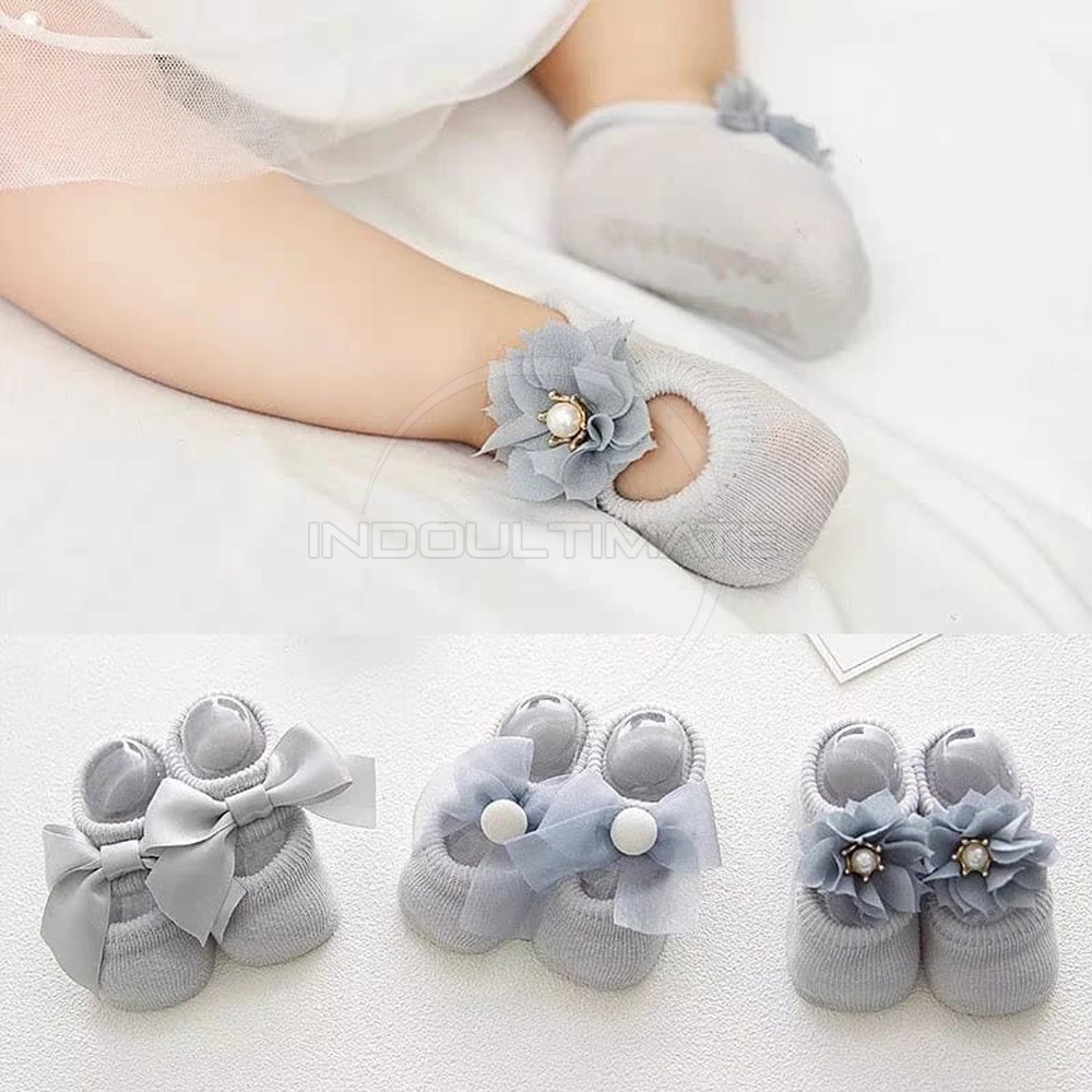 KKA-705 Kaos Kaki Anak Bayi Perempuan 0-1 Tahun Alas Kaki Anak Bayi Balita Baru Lahir Baby Socks Pelindung Kaki Anak Sarung Tangan Kaki Bayi Cewek