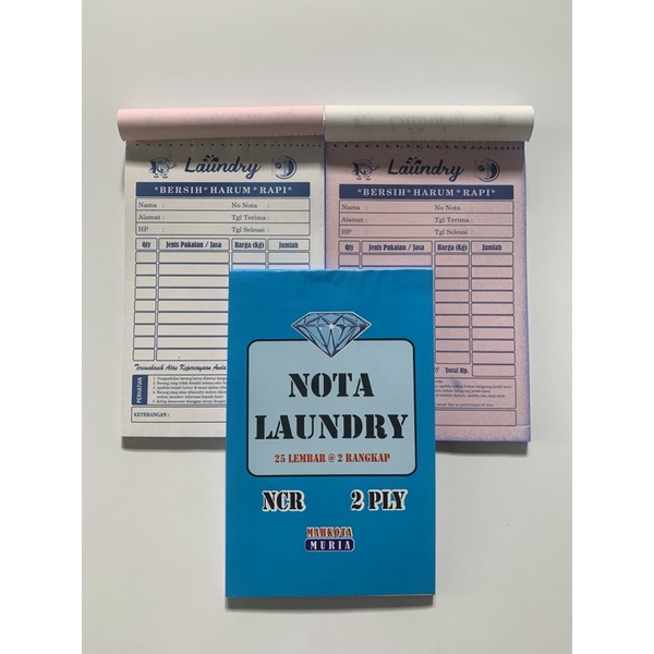 

NOTA LAUNDRY 2 PLY, NOTA KECIL, NOTA NON CUSTOM