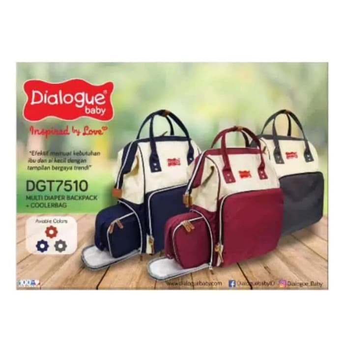 Promo !! SALE !! TAS DIALOGUE DGT 7510 - TAS BAYI / COOLER BAG DIALOGUE BABY - TAS BAYI SERBA GUNA