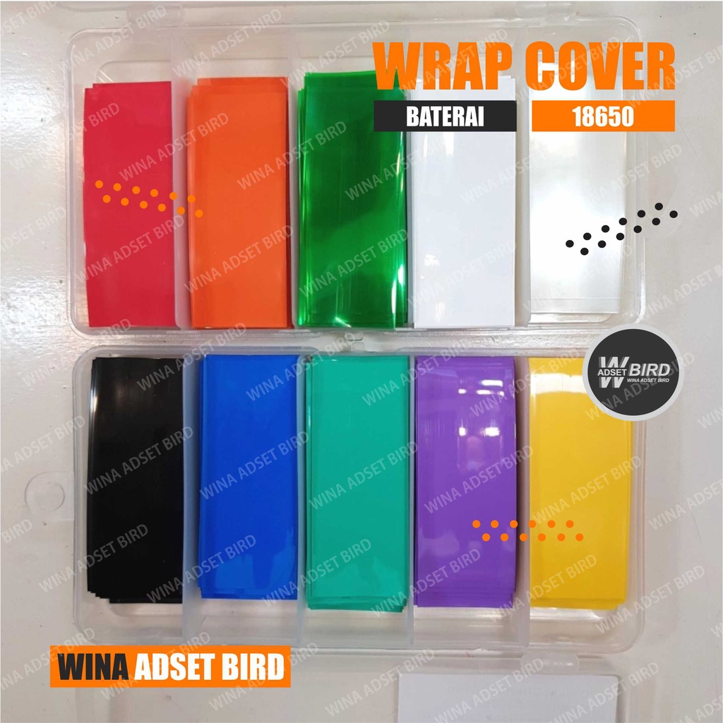 COVER BATERAI 18650 WRAP BATRE LAPTOP PELINDUNG SLEEVE PVC BATRAI VAPE