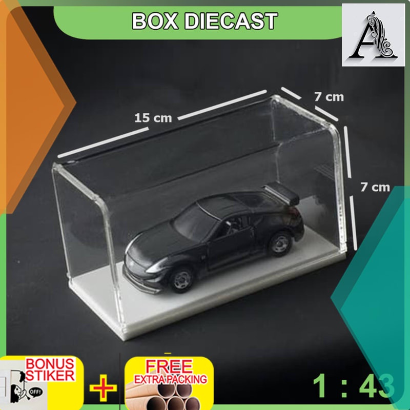 

Promo BOX DIECAST AKRILIK SKALA 1 : 43 (15x7x7) cm - Hitam