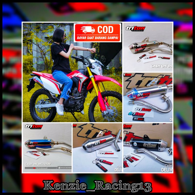 Knalpot Crf 150 Crf 150l Triton Exhaust Type CR-5 Garansi Seumur Hidup
