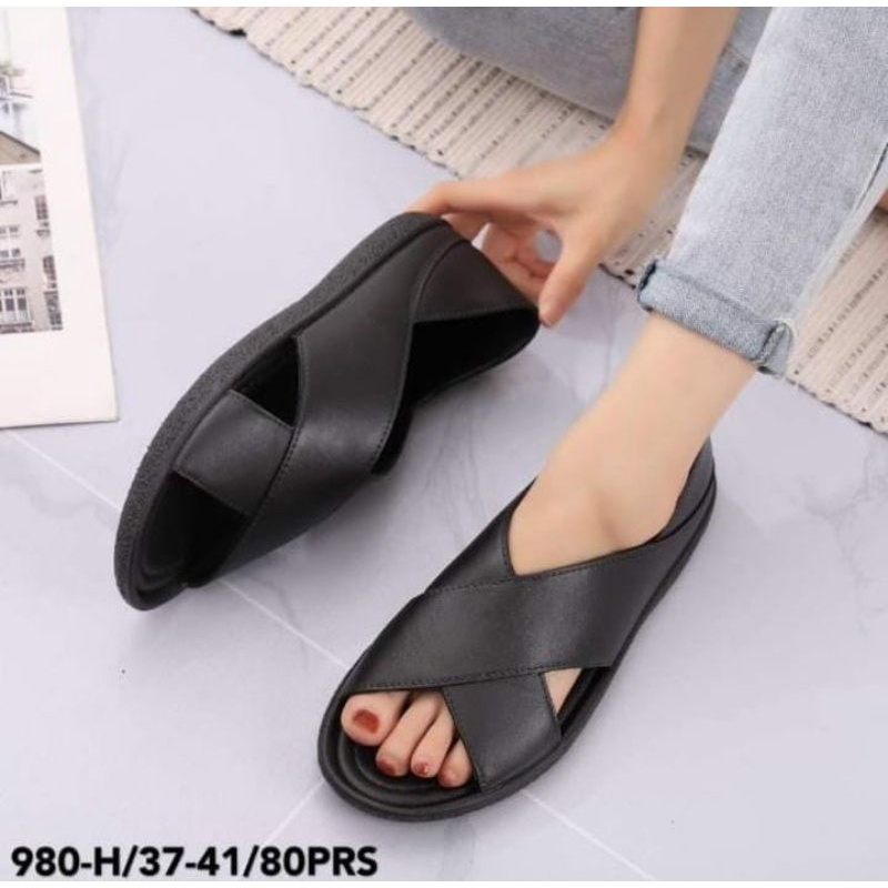 SEPATU SANDAL WANITA KARET IMPORT BRESLIN 980-H