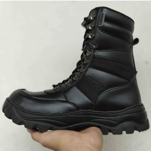 Sepatu boots safety caanggo pdl terlaris magneto black 9 inci