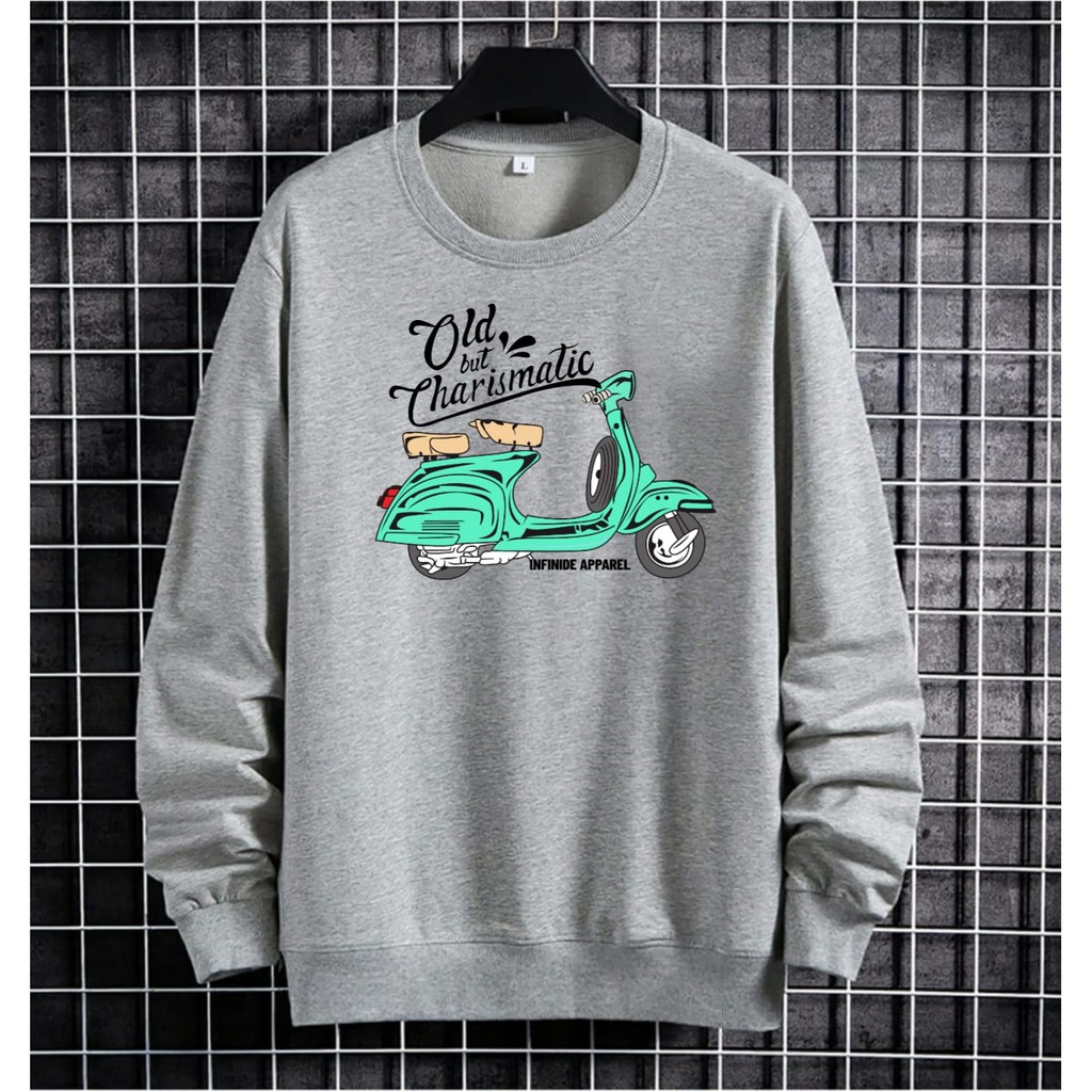 BISA COD / ALIPIO781 - BAJU SWAETER OLD VESPA / fashion pria / keren / terbaru