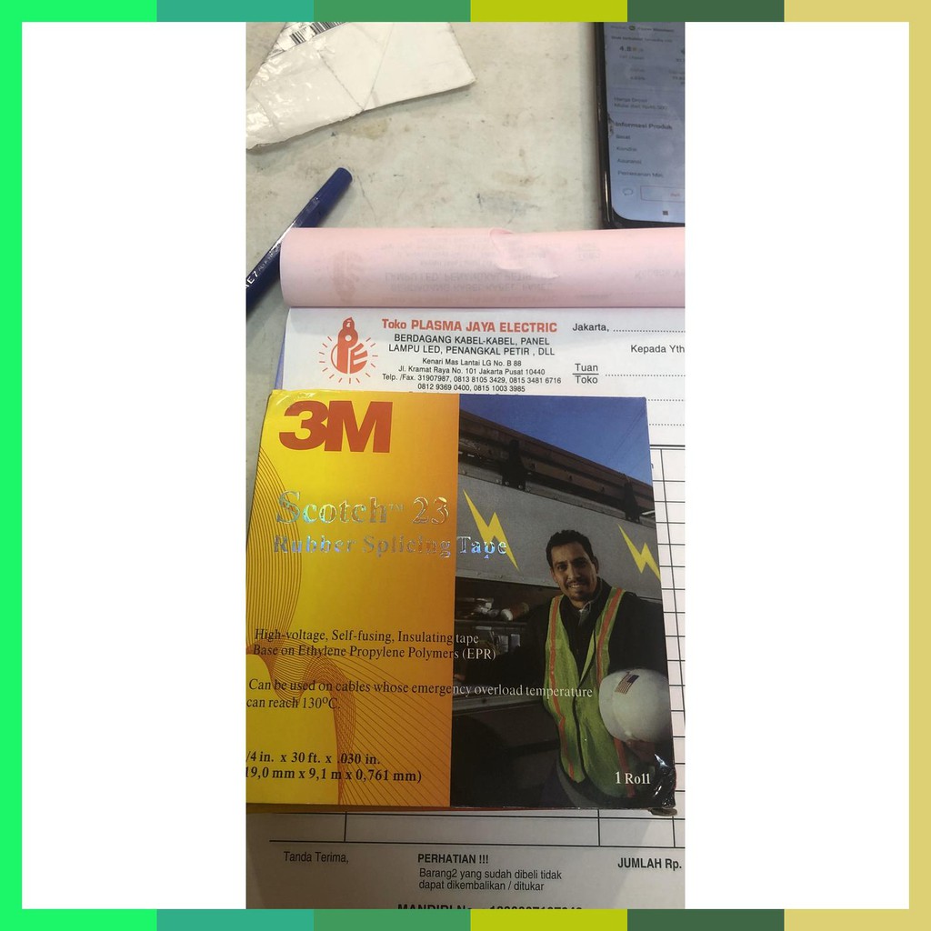 

3M Isolasi Listrik Scotch 23 / Rubber Splicing Tape