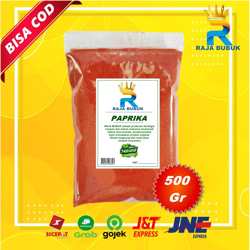 

PAPRIKA BUBUK ASLI KUALITAS PREMIUM RAJA BUBUK ISI 500 GRAM