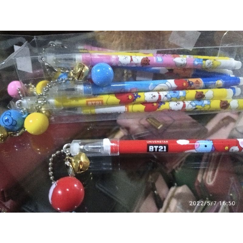 

pulpen bts21 lonceng / pulpen bt21 / bolpen bts