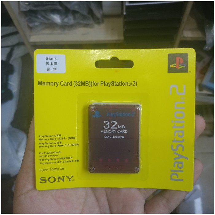 MC MMC memory memori card playstation PS 2 PS2 32MB transparan lampu